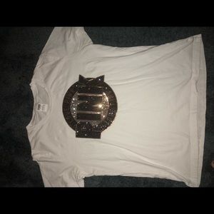 Pink Graphic Tee w/ sequences